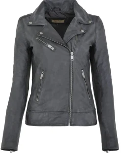 Veste en Cuir Polly vintage noir vintage