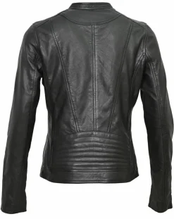 Veste en Cuir Tia noire
