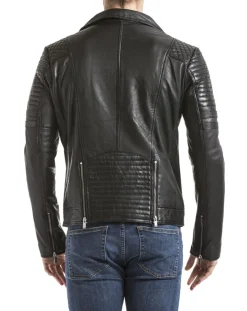 Veste en cuir Varus noire