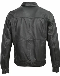 Veste en Cuir Yan noire