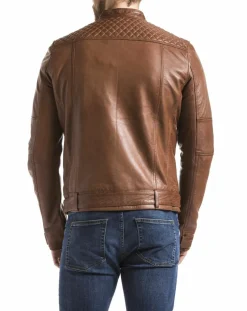 Veste en Cuir Yangtze cognac