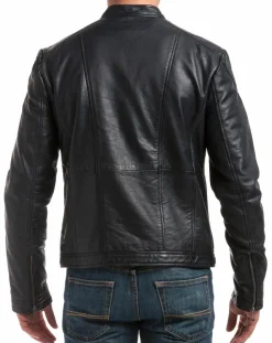 Veste en Cuir Zuzarte bleu marine