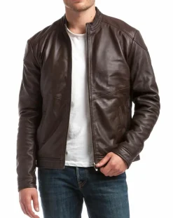 Veste en Cuir Zuzarte marron