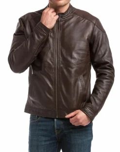 Veste en Cuir Zuzarte marron