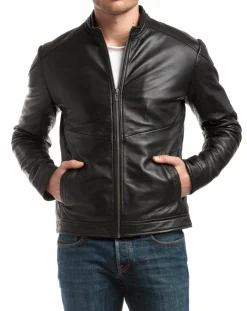 Veste en Cuir Zuzarte noire