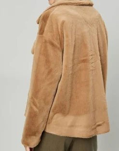 Veste en Fausse Fourrure Else camel