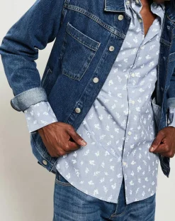 Veste en Jean bleu indigo
