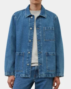 Veste en jean bleue