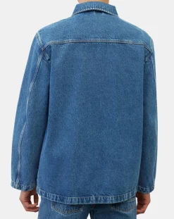 Veste en jean bleue