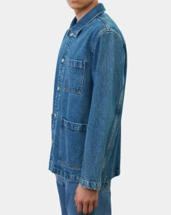 Veste en jean bleue