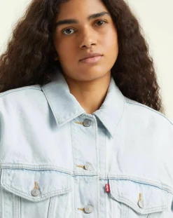 Veste en Jean 90'S Trucker bleu clair