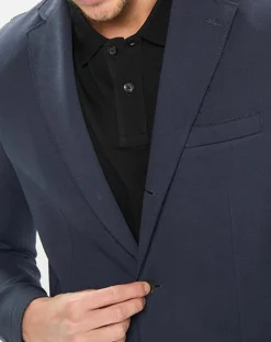 Veste en jersey regular fit bleu marine