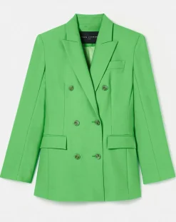 Veste en Laine froide mélangée verte