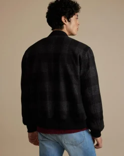 Veste en Laine mélangée Camber à carreaux gris foncé