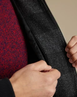 Veste en Laine mélangée Camber à carreaux gris foncé