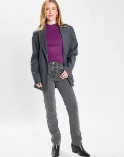 Veste en Laine mélangée Flannelle Sven 3 gris foncé