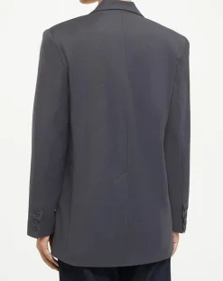 Veste en Laine mélangée Flannelle Sven 3 gris foncé