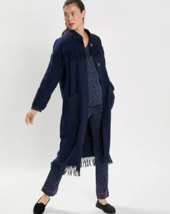 Veste en Laine mélangée Foehn bleu marine