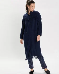 Veste en Laine mélangée Foehn bleu marine