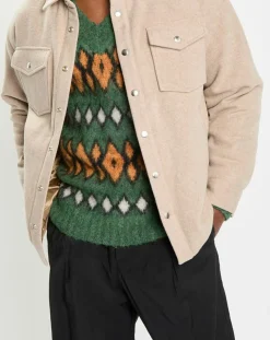 Veste en Laine mélangée Thermor beige