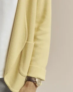 Veste en Laine mélangée Vague jaune mimosa