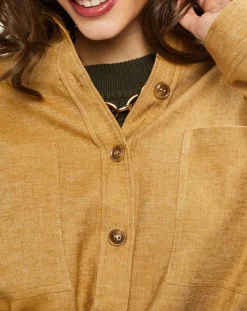 Veste en Lin & Coton Curtis muscade