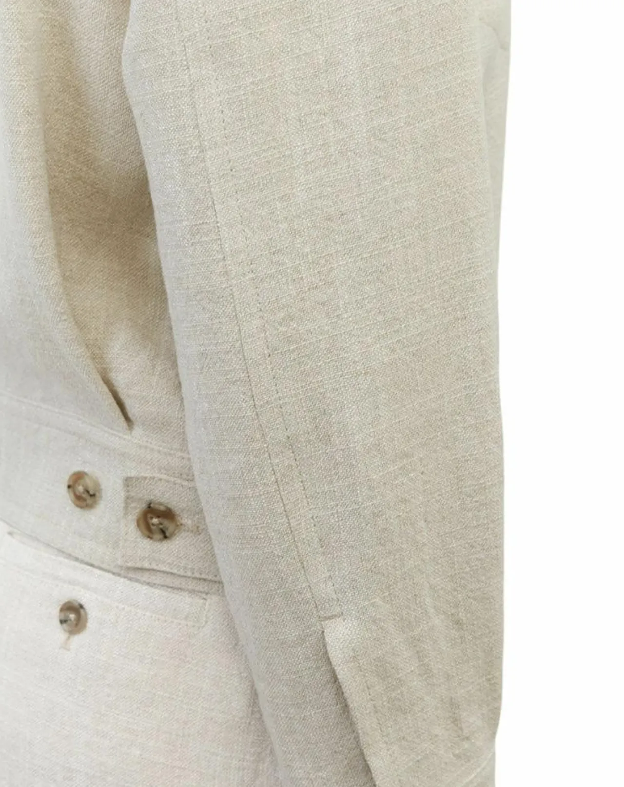 Veste en Lin mélangé Cropped gris clair