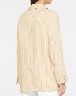 Veste en Lin mélangé Nara36 écrue