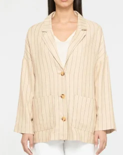 Veste en Lin mélangé Nara36 écrue