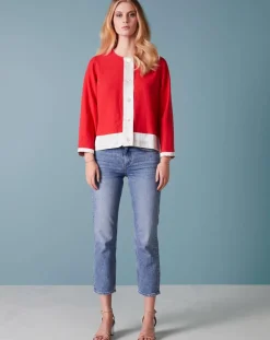 Veste en Lin mélangé Van De rouge