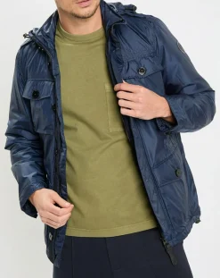 Veste en micro ripstop bleue