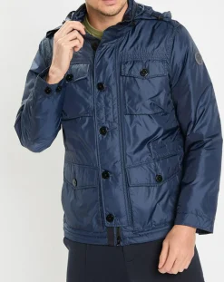 Veste en micro ripstop bleue