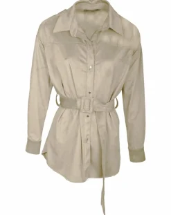 Veste en Suédine Lou sable