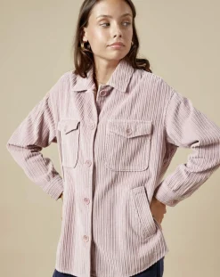 Veste en Velours côtelé Vara rosewood