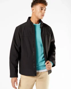 Veste Full Zip Standcollar noire