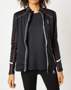 Veste intermédiaire technique Allalin noir/rose/blanc