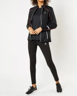 Veste intermédiaire technique Allalin noir/rose/blanc