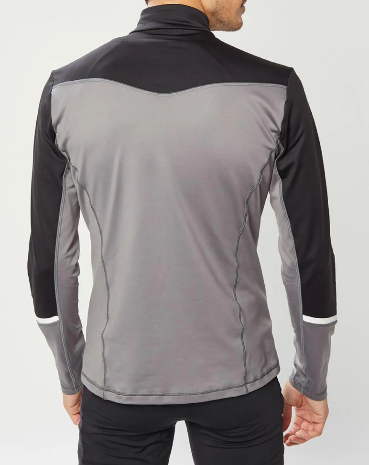 Veste intermédiaire technique Allalin gris/noir/blanc