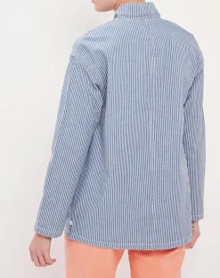 Veste Loanie rayée azur