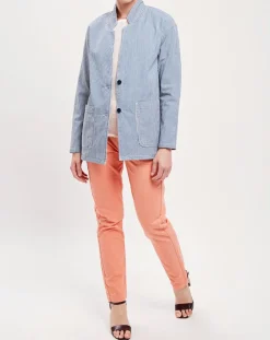 Veste Loanie rayée azur