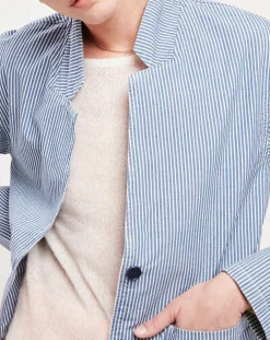 Veste Loanie rayée azur