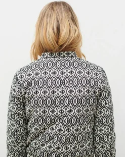 Veste matelassée Athenes imprimée noire