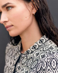 Veste matelassée Athenes imprimée noire