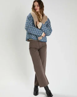 Veste matelassée Jennfier bleue