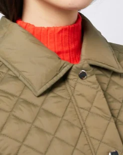 Veste matelassée light coupe ample type chasse kaki