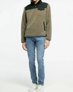 Veste Polaire 1/2 Zip beige