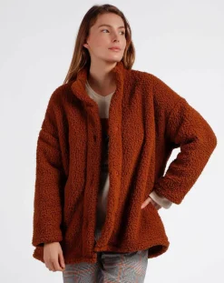 Veste polaire marron