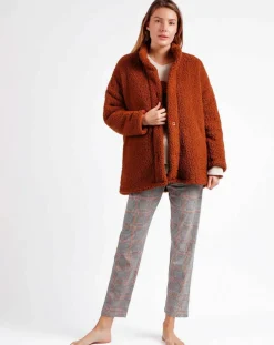 Veste polaire marron