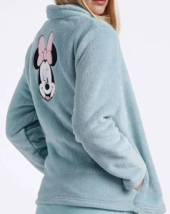 Veste polaire Minnie turquoise