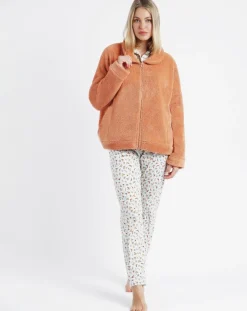 Veste polaire orange